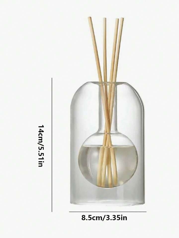 Modern Glass Reed Diffuser Bottle Aromatherapy Fragrance Stick Holder Decor