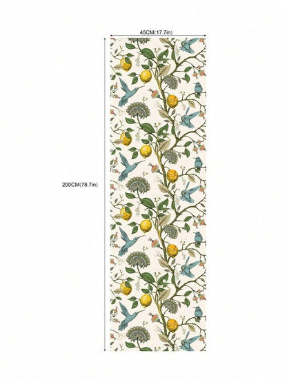 Bird Floral Wall Mural Self Adhesive Peel Stick Wallpaper Accent Decor Roll