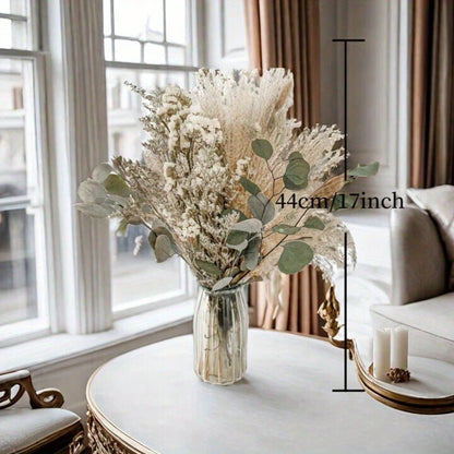 45pcs Dried Flower Bouquet Decorative Floral Arrangement for Home Wedding Decor