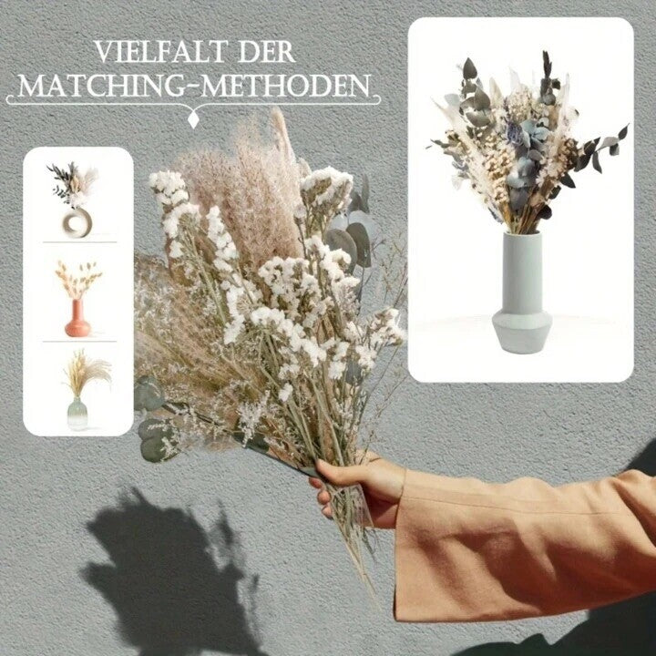 45pcs Dried Flower Bouquet Decorative Floral Arrangement for Home Wedding Decor