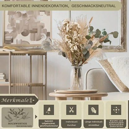 45pcs Dried Flower Bouquet Decorative Floral Arrangement for Home Wedding Decor