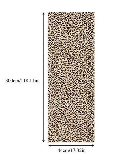 Leopard Print Beige Wallpaper Stylish Animal Pattern Bold Decor Wall Covering