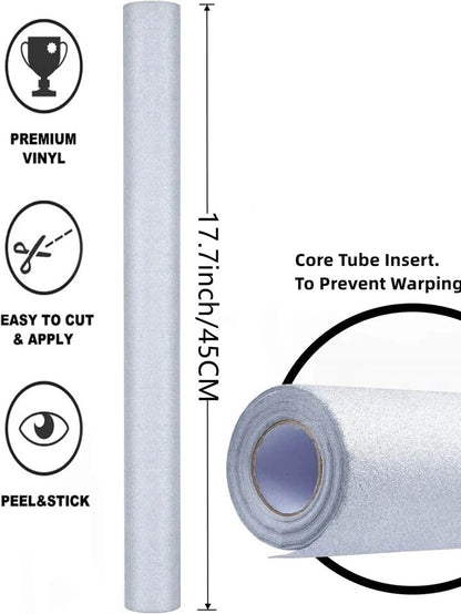 Glitter Look Vinyl Cover Self Adhesive Wrap for Kitchen Worktop & Cupboard