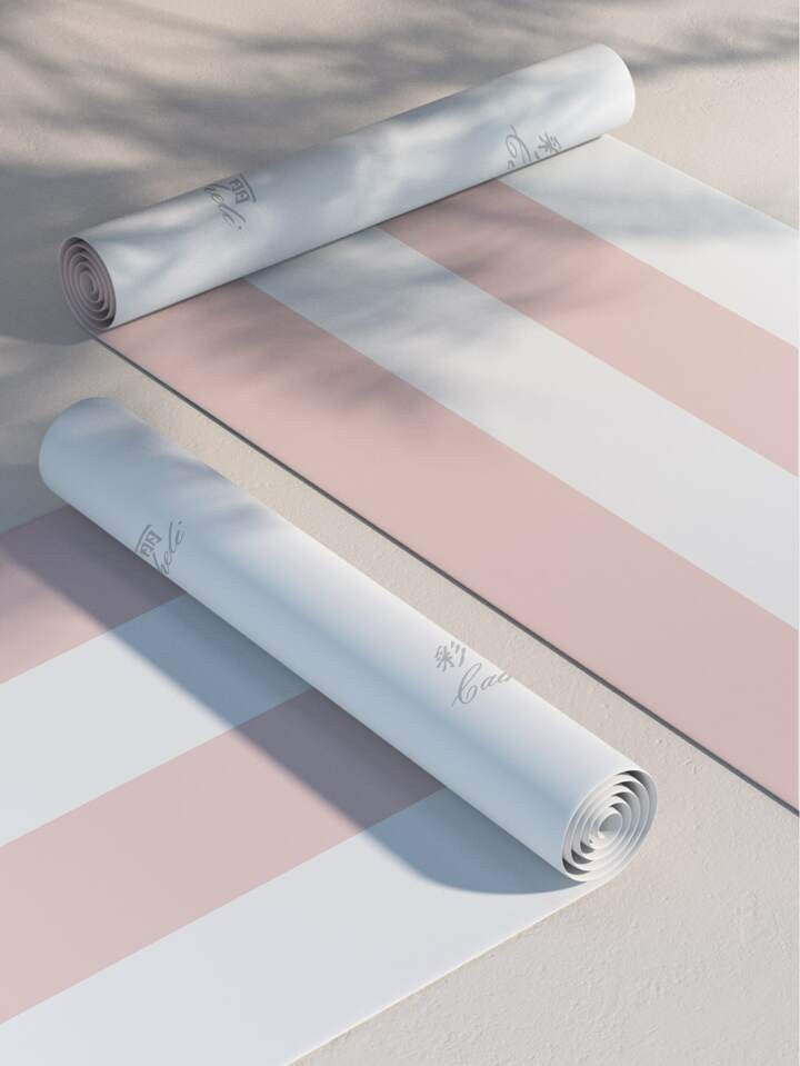 Modern Pink & White Stripe Wallpaper Peel & Stick Self Adhesive Wall Covering