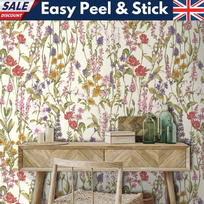 Luxury Botanical Peel & Stick Wallpaper Removable Floral Self Adhesive Mural