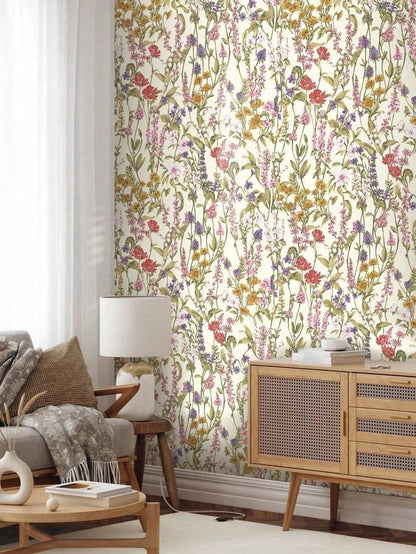 Luxury Botanical Peel & Stick Wallpaper Removable Floral Self Adhesive Mural