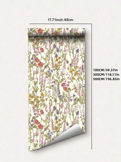 Luxury Botanical Peel & Stick Wallpaper Removable Floral Self Adhesive Mural