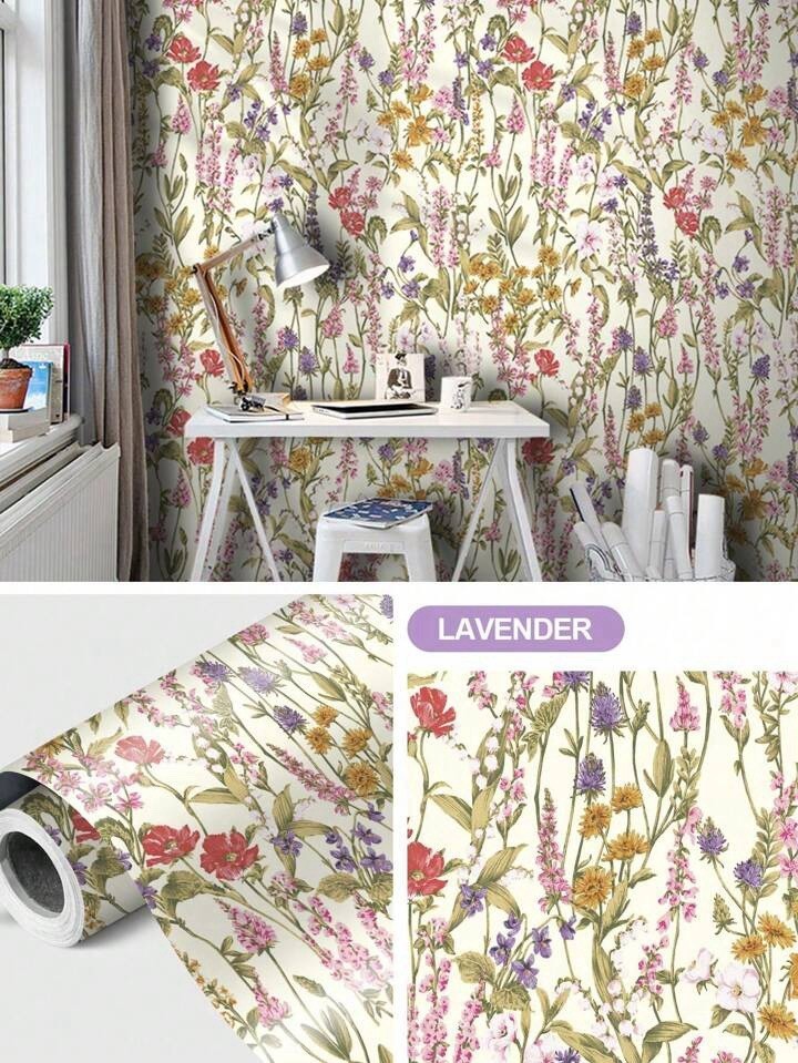 Luxury Botanical Peel & Stick Wallpaper Removable Floral Self Adhesive Mural