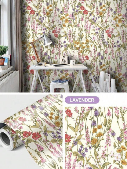Luxury Botanical Peel & Stick Wallpaper Removable Floral Self Adhesive Mural