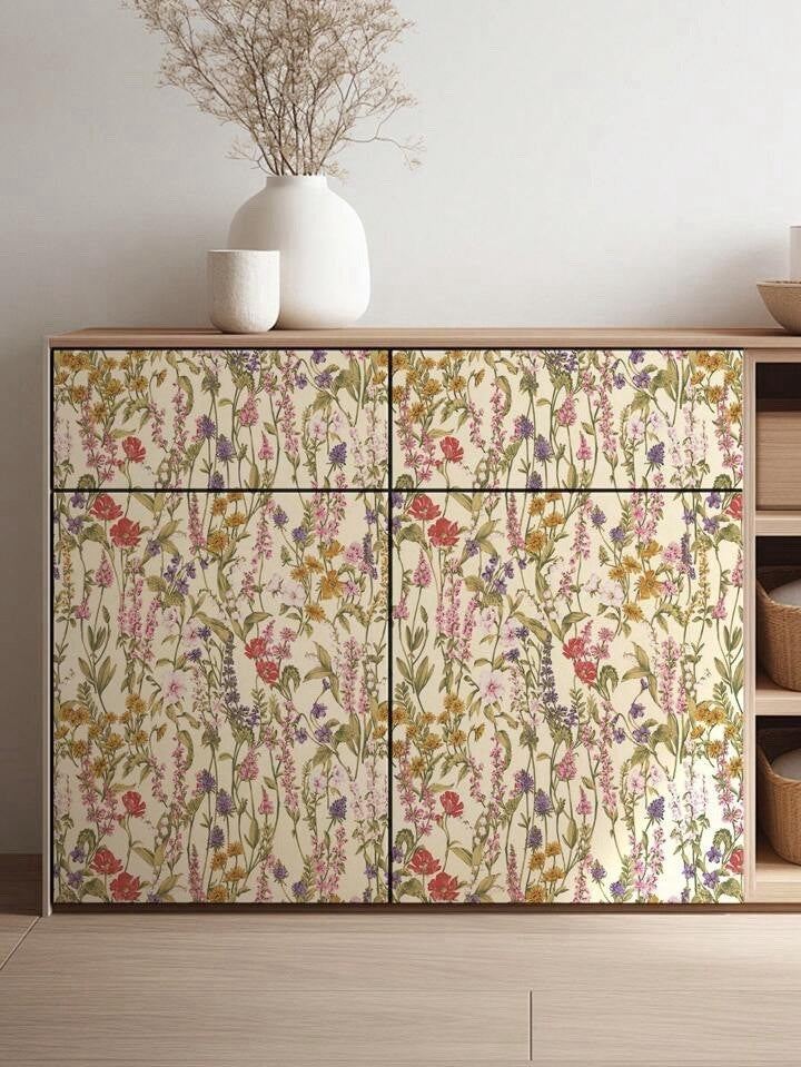 Vintage Floral Wallpaper Roll Botanical Peel Stick English Garden Self Adhesive