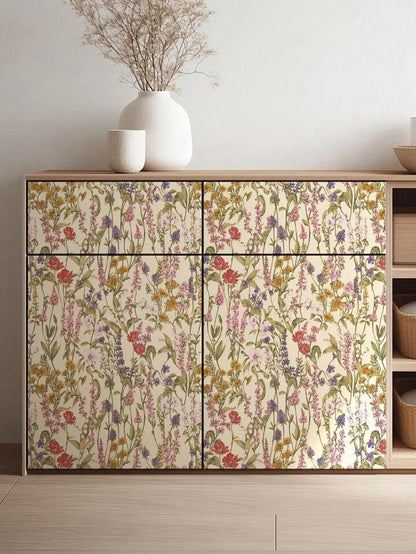 Vintage Floral Wallpaper Roll Botanical Peel Stick English Garden Self Adhesive