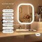 LED Makeup Mirror Touch Control Dimmable Light USB Rechargeable Vanity Tabletop