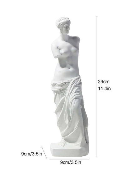 Venus de Milo Statue White Resin Greek Goddess Sculpture Home Art Decor Gift