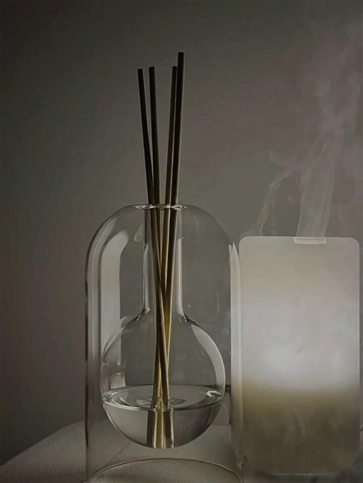 Modern Glass Reed Diffuser Bottle Aromatherapy Fragrance Stick Holder Decor