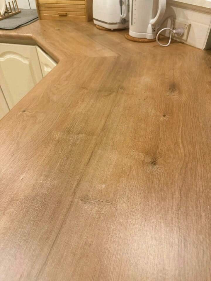 Adhesive Oak Wood Grain Vinyl Wrap Kitchen Worktop Cupboard Covering Sheet