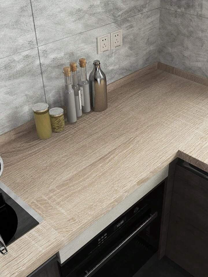 Oak Wood Effect Vinyl Wallpaper Self Adhesive Cupboard Worktop Wrap Film Sticker