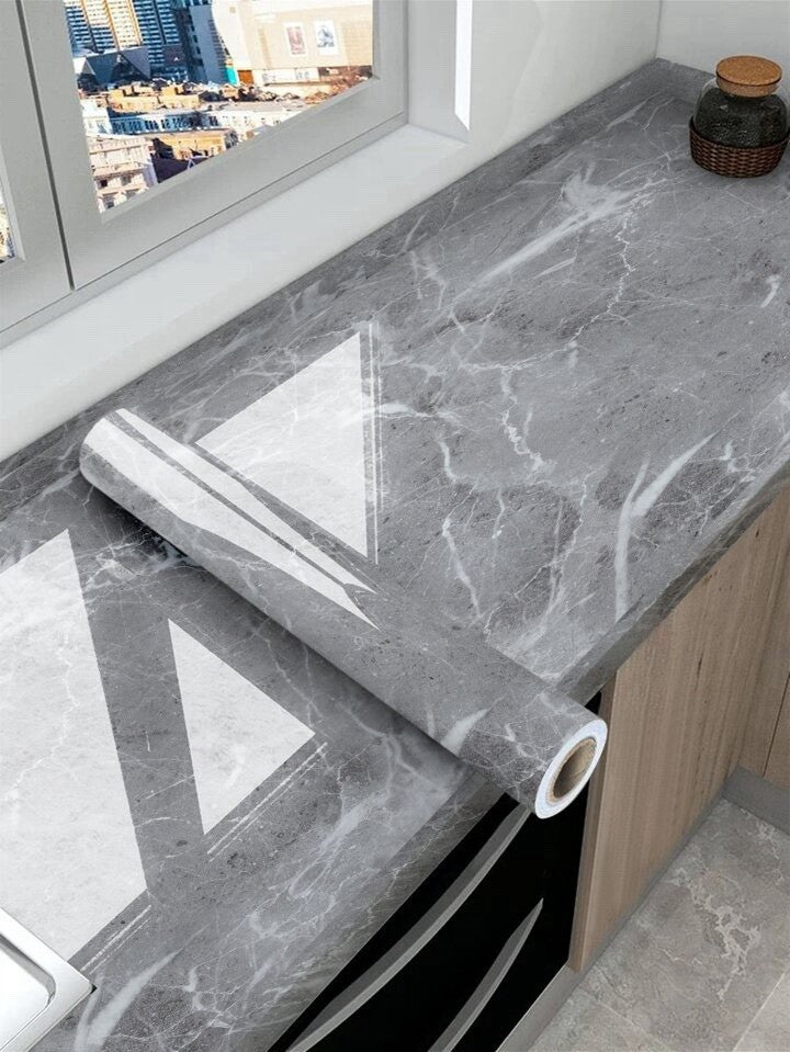 Self Adhesive Kitchen Worktop Covering Vinyl Wrap Cupboard Door Marble Stickers