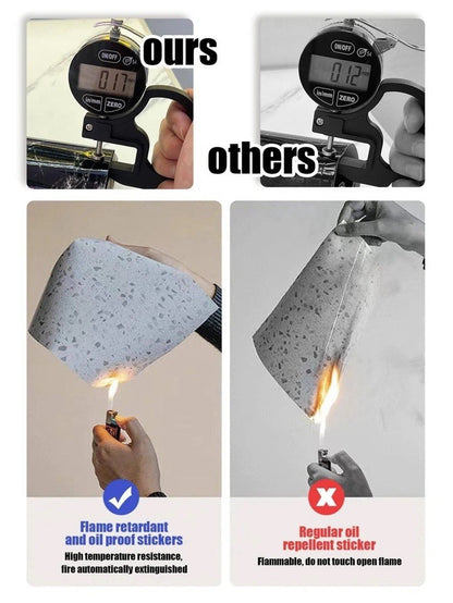 Self Adhesive Kitchen Worktop Covering Vinyl Wrap Cupboard Door Marble Stickers