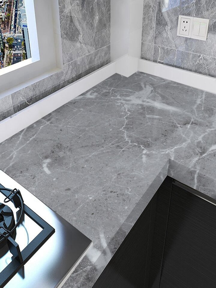 Self Adhesive Kitchen Worktop Covering Vinyl Wrap Cupboard Door Marble Stickers