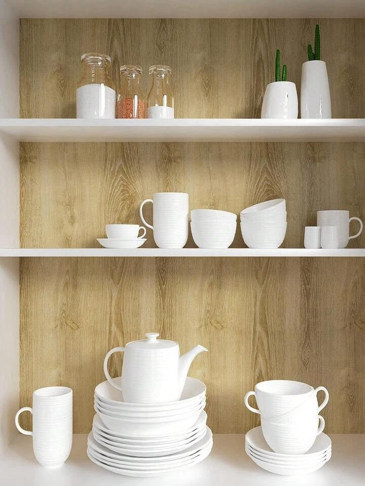 Self Adhesive Oak Wood Effect Vinyl Wrap Wallpaper Worktop Cupboard Film Sticker