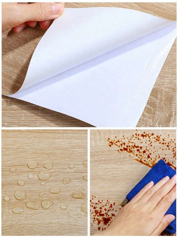 Oak Wood Style Self Adhesive Vinyl Covering Film for Kitchen Worktops & Units
