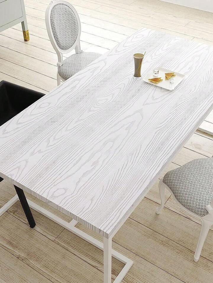 White Wood Effect Vinyl Wrap Self Adhesive Sticky Back PVC Covering Sheet