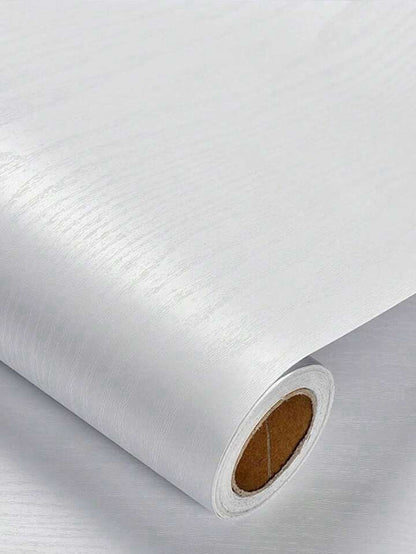 White Wood Effect Vinyl Wrap Self Adhesive Sticky Back PVC Covering Sheet