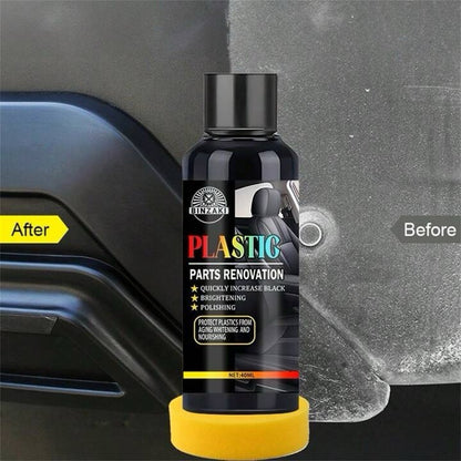 Car Plastic Restorer Trim Renovation Polish Faded Bumper Cleaner Shine Coating