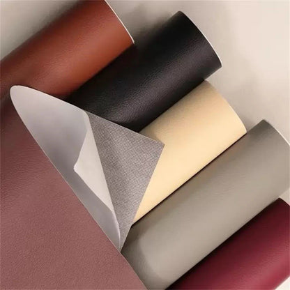 Black Leather Vinyl Wrap Self Adhesive Textured Sticker Furniture Covering