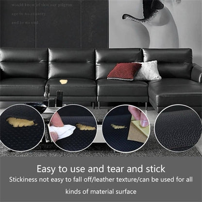 Black Leather Vinyl Wrap Self Adhesive Textured Sticker Furniture Covering