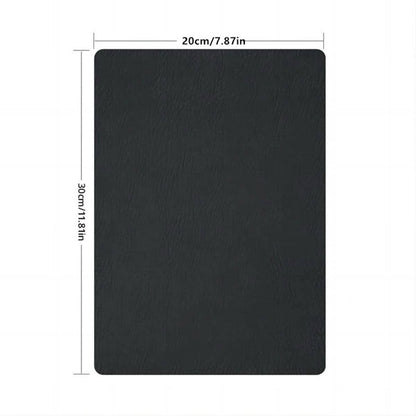 Black Leather Vinyl Wrap Self Adhesive Textured Sticker Furniture Covering