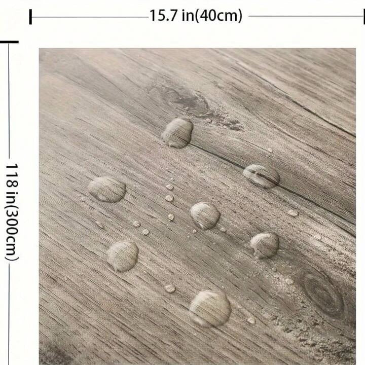 Rustic Dark Wood Vinyl Wrap Self Adhesive Worktop Countertop Sticker Waterproof