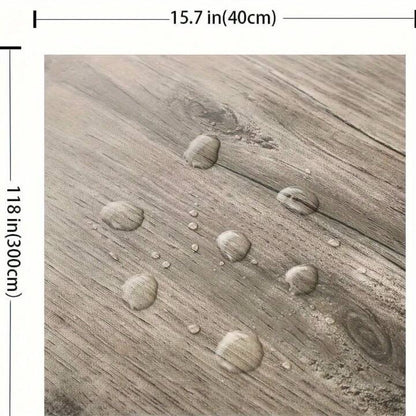 Rustic Dark Wood Vinyl Wrap Self Adhesive Worktop Countertop Sticker Waterproof
