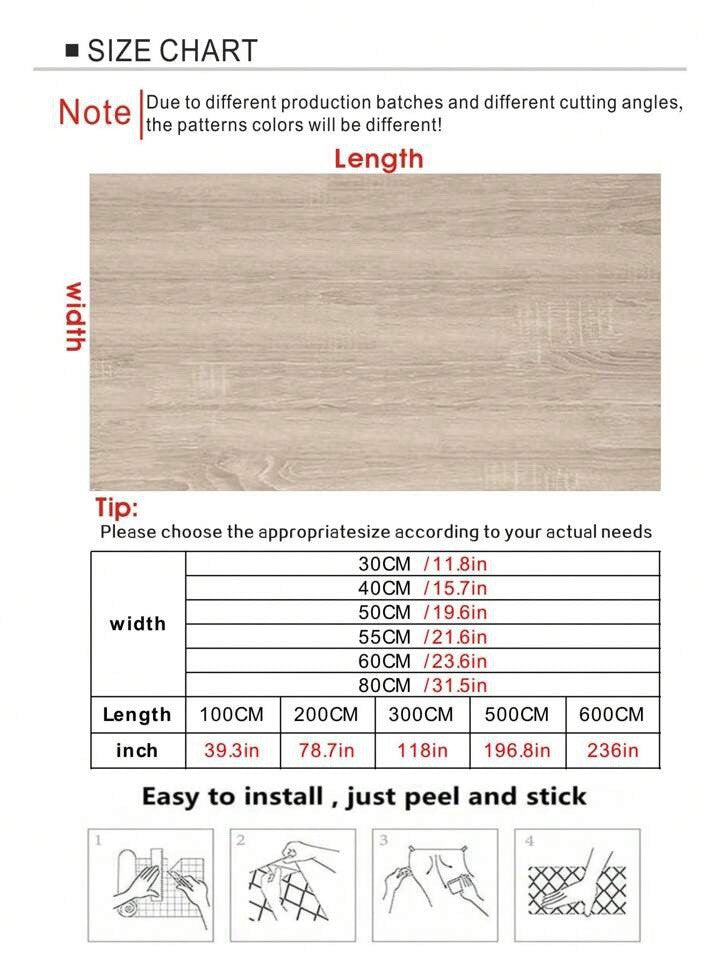 Light Oak Vinyl Wrap Self Adhesive Cupboard Worktop Waterproof Wood Effect