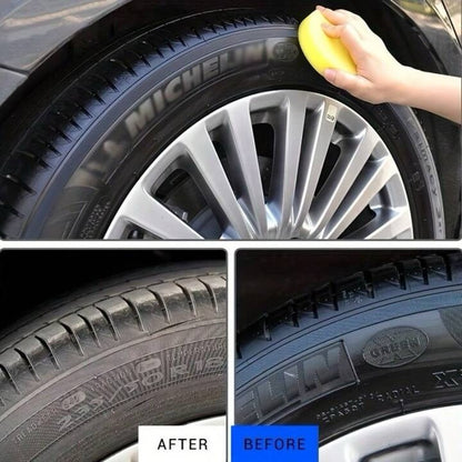 Car Plastic Restorer Trim Polish Black Shine Reviver for Faded Bumpers & Panels