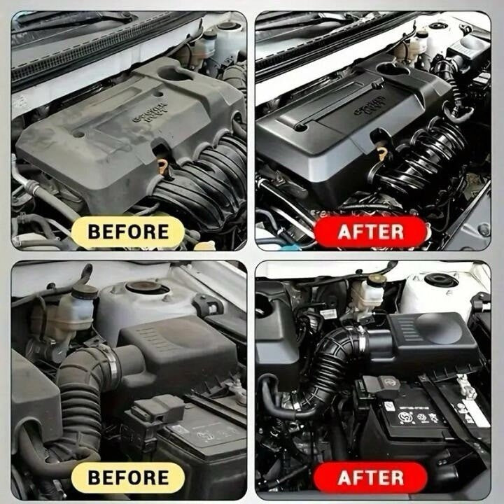 Car Plastic Restorer Trim Polish Black Shine Reviver for Faded Bumpers & Panels