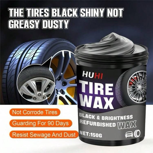 Tyre Wax 150g Black Shine Polish Protection Coating Anti-Dust Long Lasting