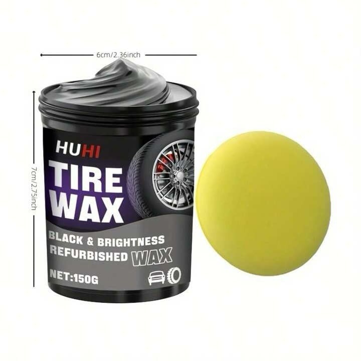Tyre Wax 150g Black Shine Polish Protection Coating Anti-Dust Long Lasting