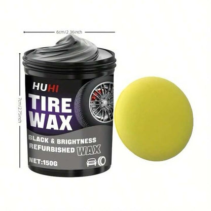 Tyre Wax 150g Black Shine Polish Protection Coating Anti-Dust Long Lasting